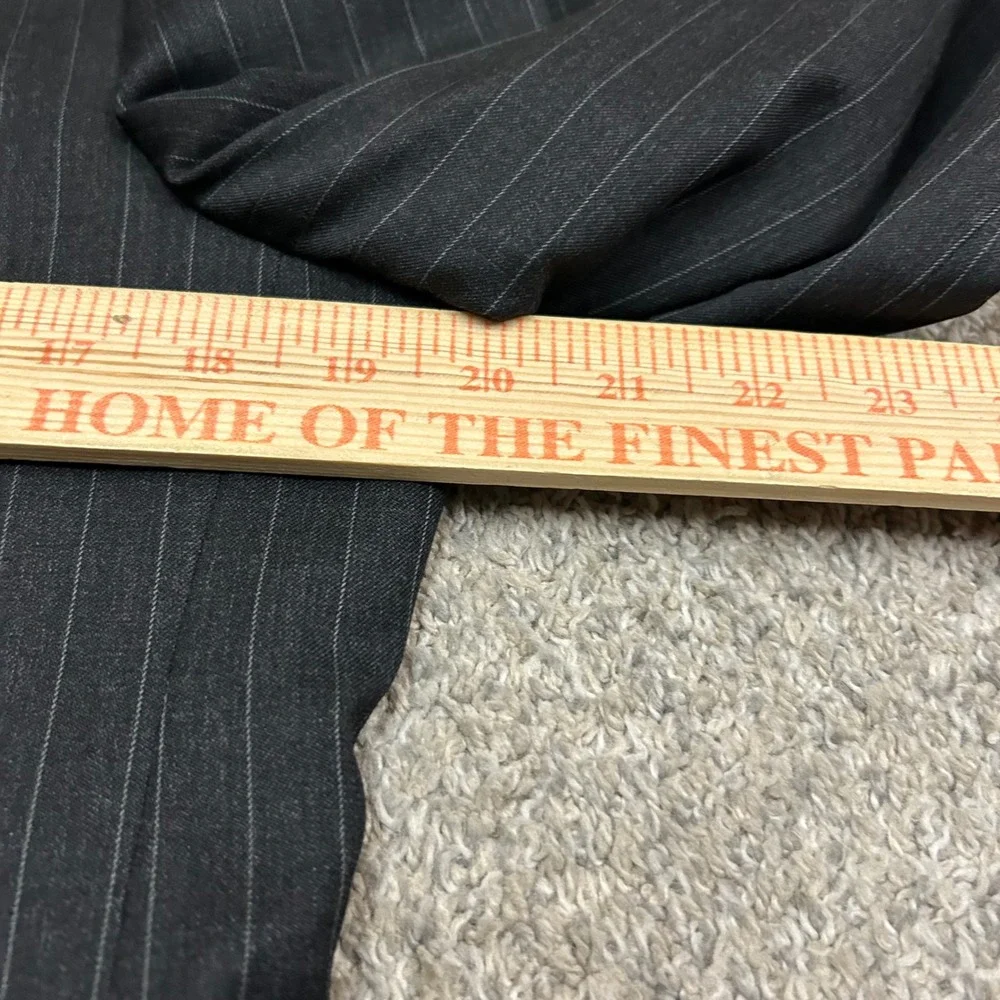 Brooks Brothers Blazer 1818 Fitzgerald 40R Gray Pinstripe Wool Estrato Trabaldo